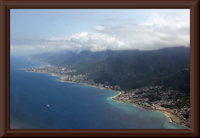 рис. 1: Caribic - Küste westlich von La Guaira (Hafen von Caracas)