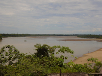 Bild 1: rio Japurá / río Caquetá - río Caquetá nach Austritt aus den Anden bei niedrigem Wasserstand