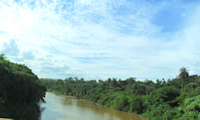 Pic. 1: rio Paraopeba - Rio Paraopeba na divisa dos municípios de Betim e São Joaquim de Bicas em Minas Gerais