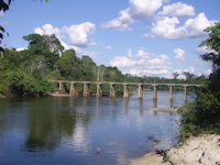 Pic. 1: rio Jamanxim - Jamanxim River Bridge, on Novo Porgresso