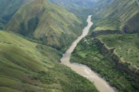 рис. 1: río Cauca - Mittellauf des Río Cauca im Departamento Antioquia