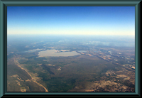 foto 1: rio Mutum - von Mitte links kommend, davor baia de Chacororé; rechts rio Cuiabá