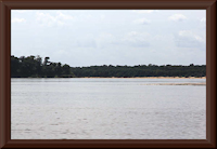 рис. 1: río Vichada - Mündung aus Sicht des río Orinoco