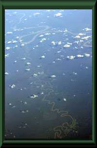 рис. 2: río Siare - von unten mündet in río Guaviare