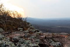 Blick vom Mirador Irala nach Nordwesten mit Sonnenuntergang