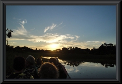 Sonnenuntergang am Lago Janauaca