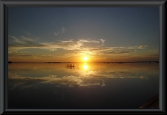 Sonnenuntergang am Lago Janauaca