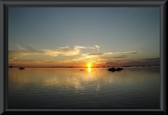 Sonnenuntergang am Lago Janauaca