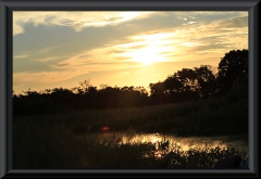 Sonnenuntergang am Lago Janauaca