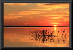 Sonnenuntergang am Lago Janauaca