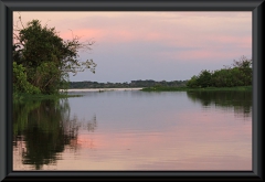 Sonnenuntergang am Lago Janauaca