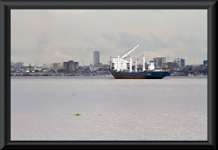 Auf der Fahrt zum Encontro das Aguas - Blick in Richtung Manaus