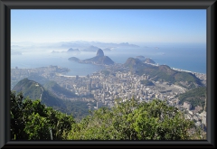 Blick vom Corcovado auf Rio, in Richtung Zuckerhut.