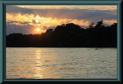 Sonnenaufgang am Rio Sao Lorenço