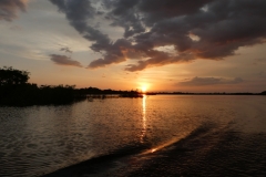 Sonnenuntergang am Rio Negro