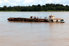 Sandgewinnung am Rio Solimões