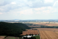 Blick von der Wachsenburg auf die Mühlburg