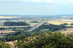 Blick von der Mühlburg nach Osten