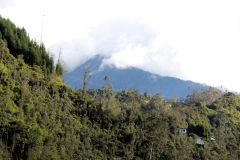 Blick zum Vulkan vom Mirador La Cruz Bellavista