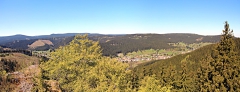 Blick vom Großen Hermannstein auf Manebach