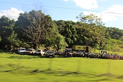 Konfiszierte Fahrzeuge bei Yatuity del Guairá