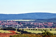 Blick über Nordhausen zum Poppenbergturm