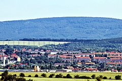 Blick über Nordhausen zum Poppenbergturm