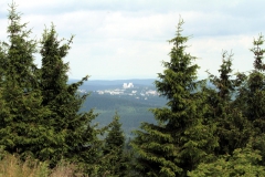 Schneekopf: Blick nach Oberhof