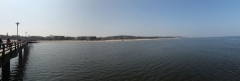 Blick von der Seebrücke Ahlbeck in Richtung Heringsdorf