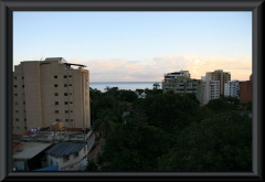 Blick vom Hotel in Tanaguarena zur Karibik