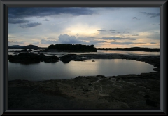 Sonnenuntergang am Río Orinoco