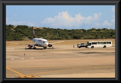 Ankunft unseres Flugzeuges auf dem Flughafen von Maiquetia (Caracas).