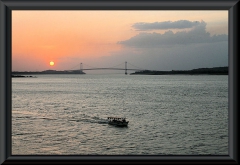 Sonnenuntergang an der Puente de Angostura.