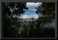 Blick von der Lodge auf den Orinoco.