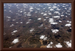 Der Río Arauca aus ca. 10.000 m Höhe.